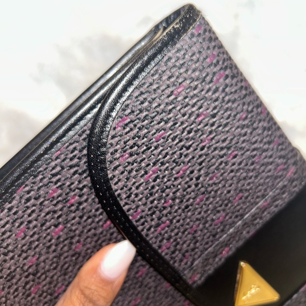 Yves Saint Laurent Vintage‎ Woven Flap Clutch - Picture 13 of 16